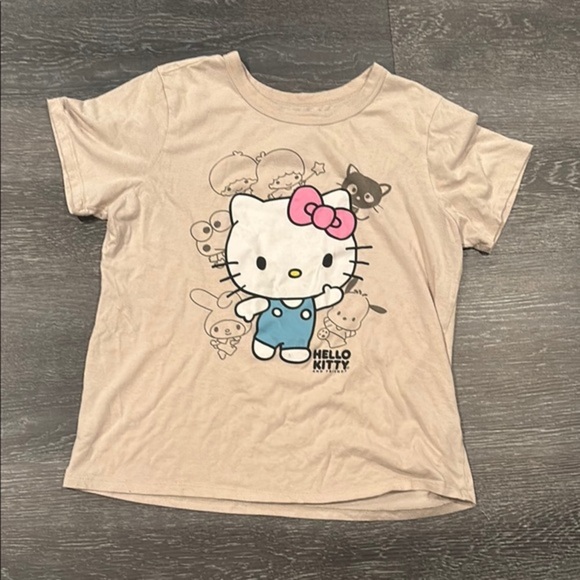 Hello Kitty Kids Beige T-Shirt - Picture 1 of 4